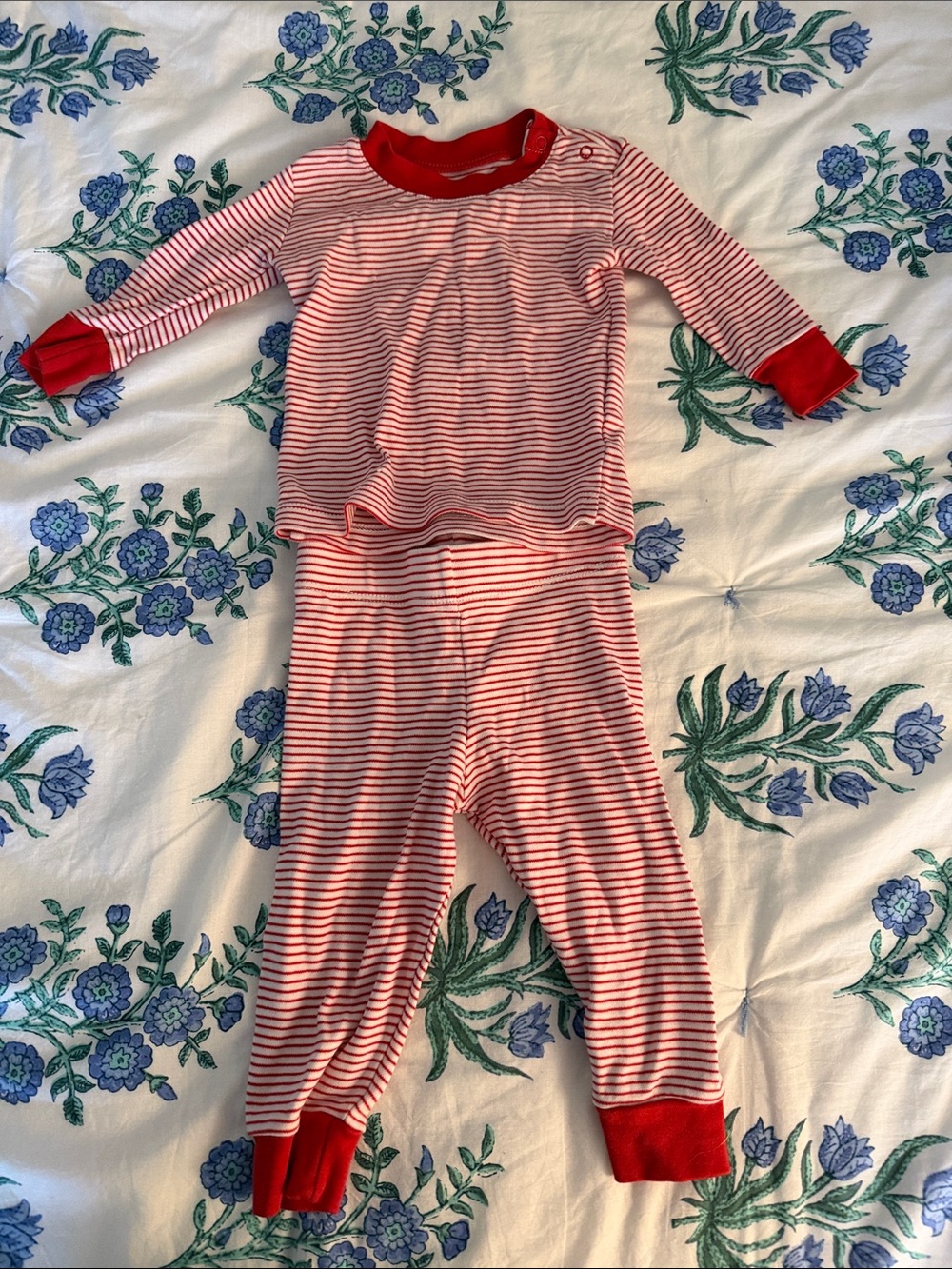 Lake Pajamas Kids Red and White Striped Pajama Set - Cozy Long Sleeve Sleepwear